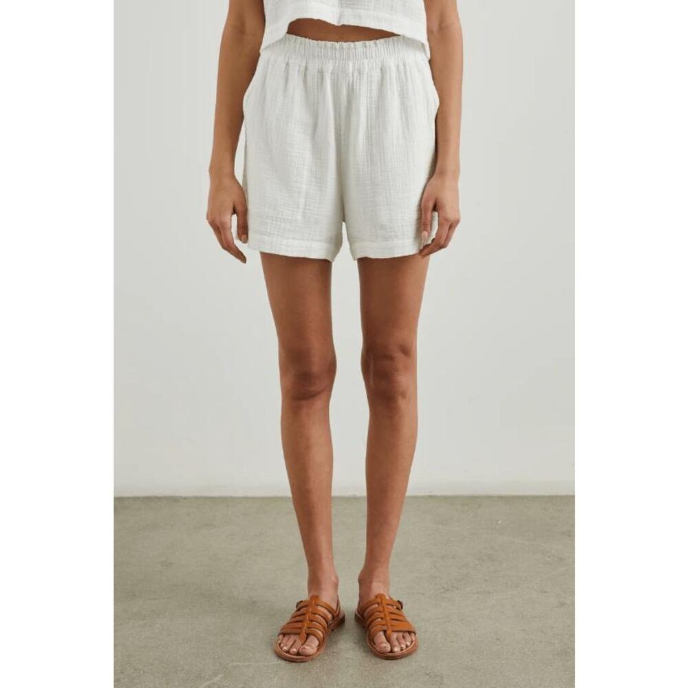 Rails Leighton Gauze Shorts White XL NWT Casual Coastal Grandmother Beach Luxe - Picture 3 of 6